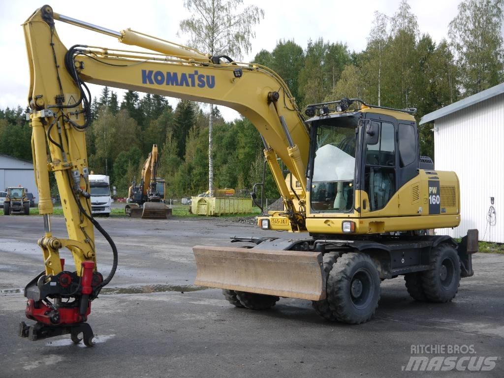 Komatsu PW 160-7E0 Ekskavatori uz riteņiem
