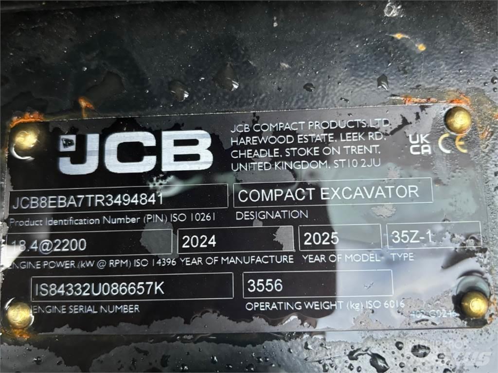 JCB 35Z-1 Mini ekskavatori < 7 t