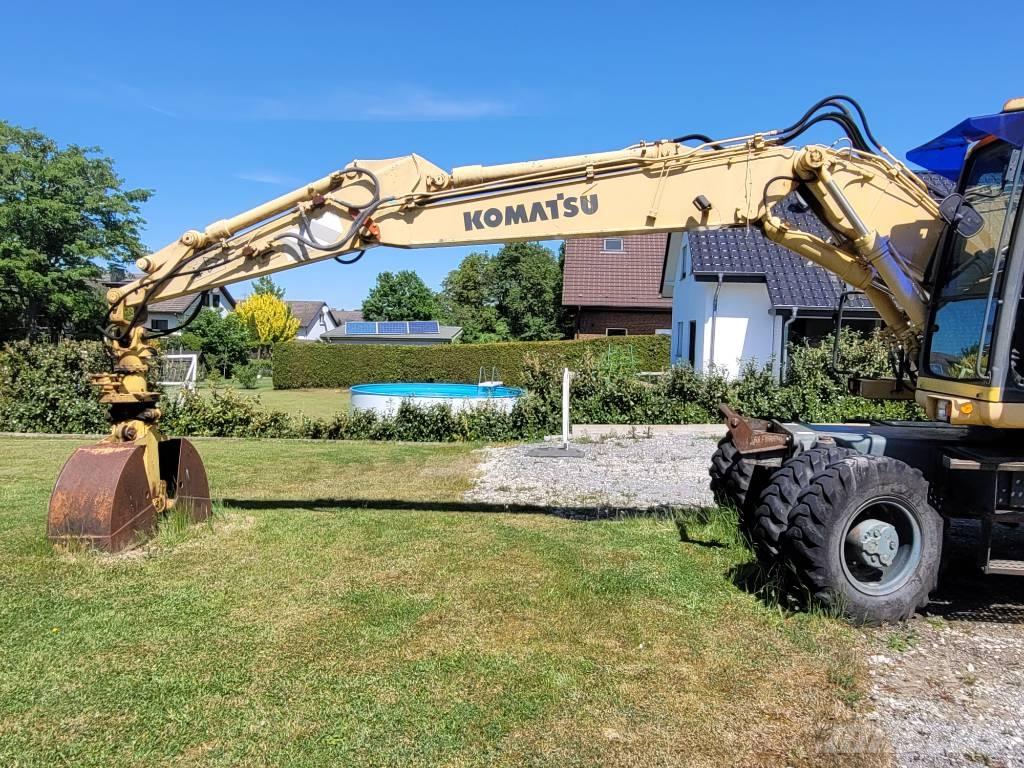 Komatsu PW160 ES-6K Ekskavatori uz riteņiem