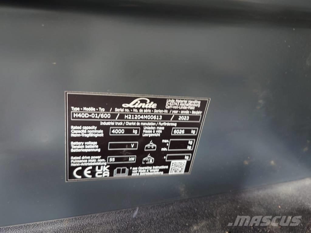 Linde H40D/600/1204 Tehnika ar dīzeļa dzinēju