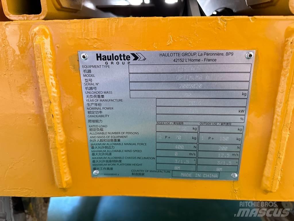 Haulotte OPTIMUM 8 Šķerveida pacēlāji