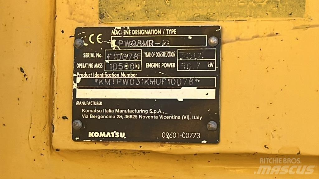 Komatsu PW 98 MR Ekskavatori uz riteņiem