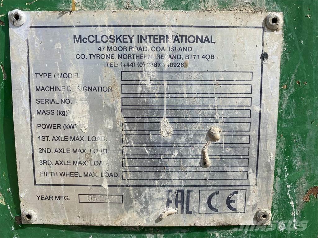 McCloskey VTS95 Mobilie drupinātāji