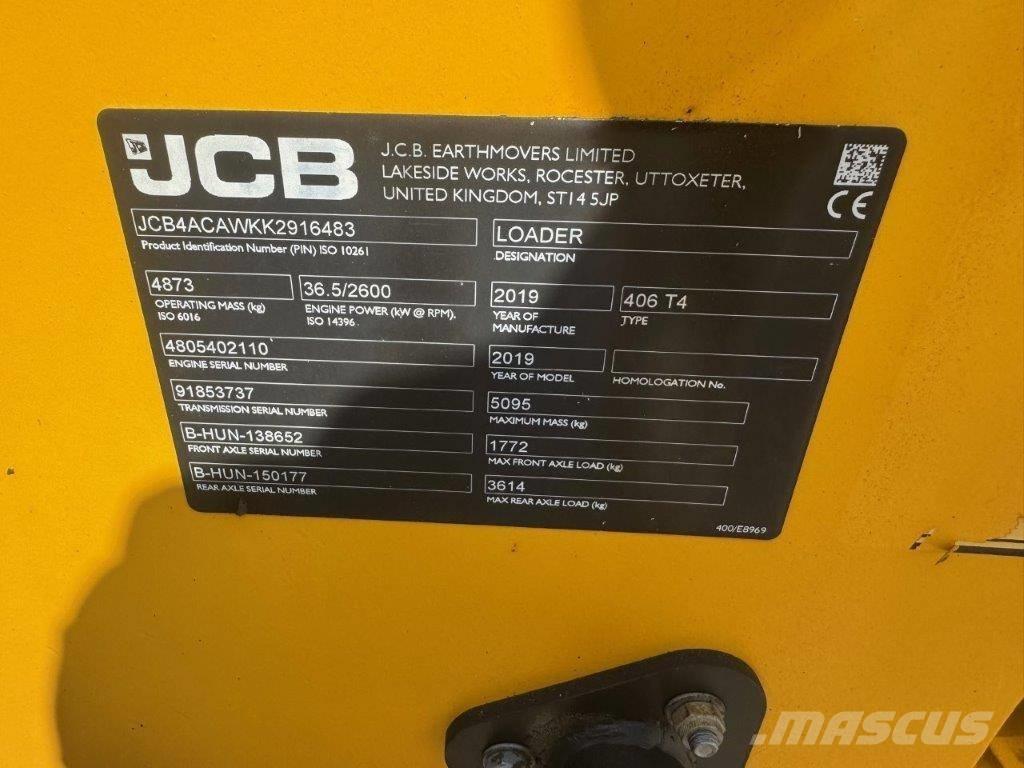 JCB 406 T4 Iekrāvēji uz riteņiem