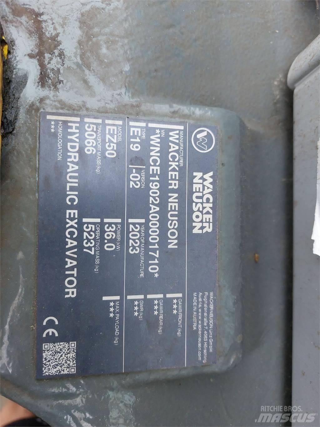 Wacker Neuson EZ50 Kāpurķēžu ekskavatori