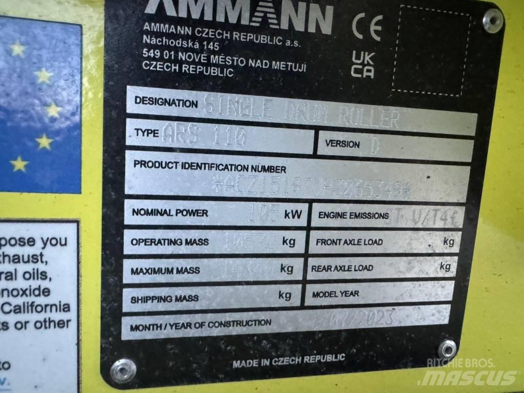 Ammann ARS 110 Vienvalča grunts veltņi