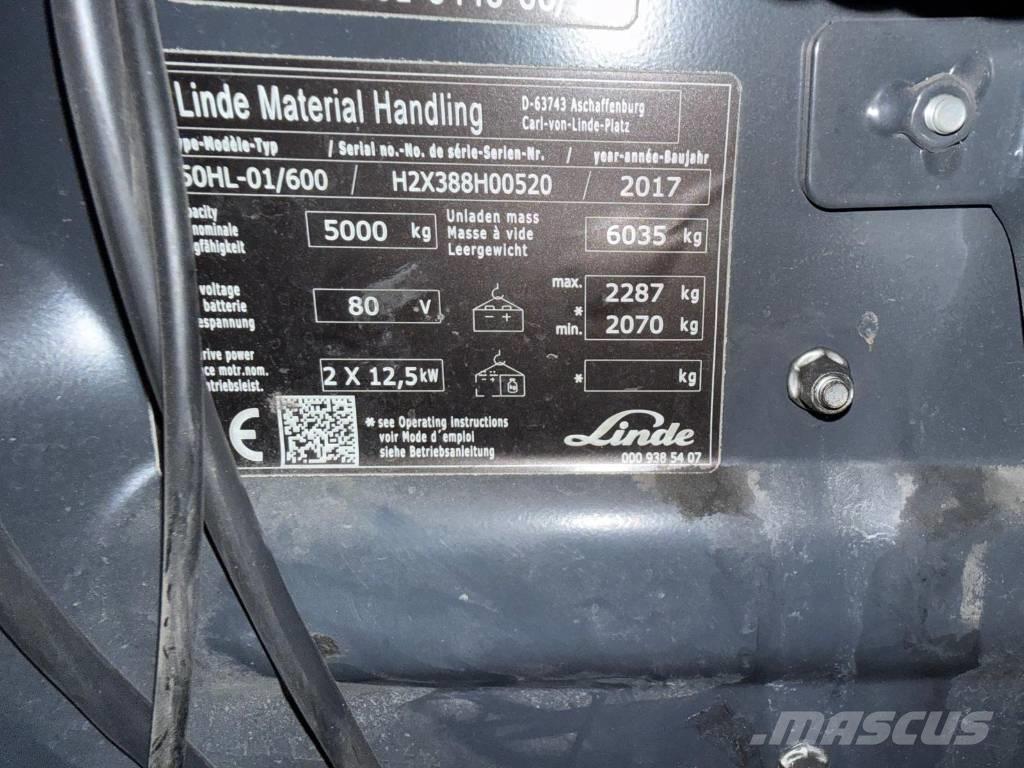 Linde E 50-02 Elektriskie iekrāvēji