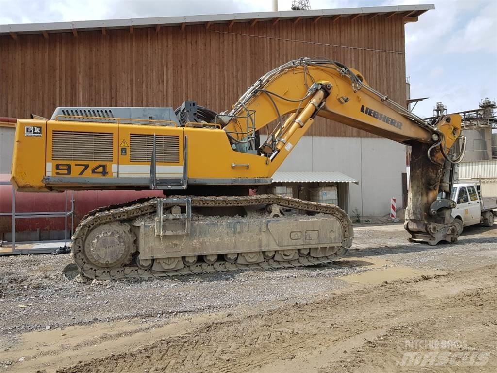 Liebherr R974 Kāpurķēžu ekskavatori