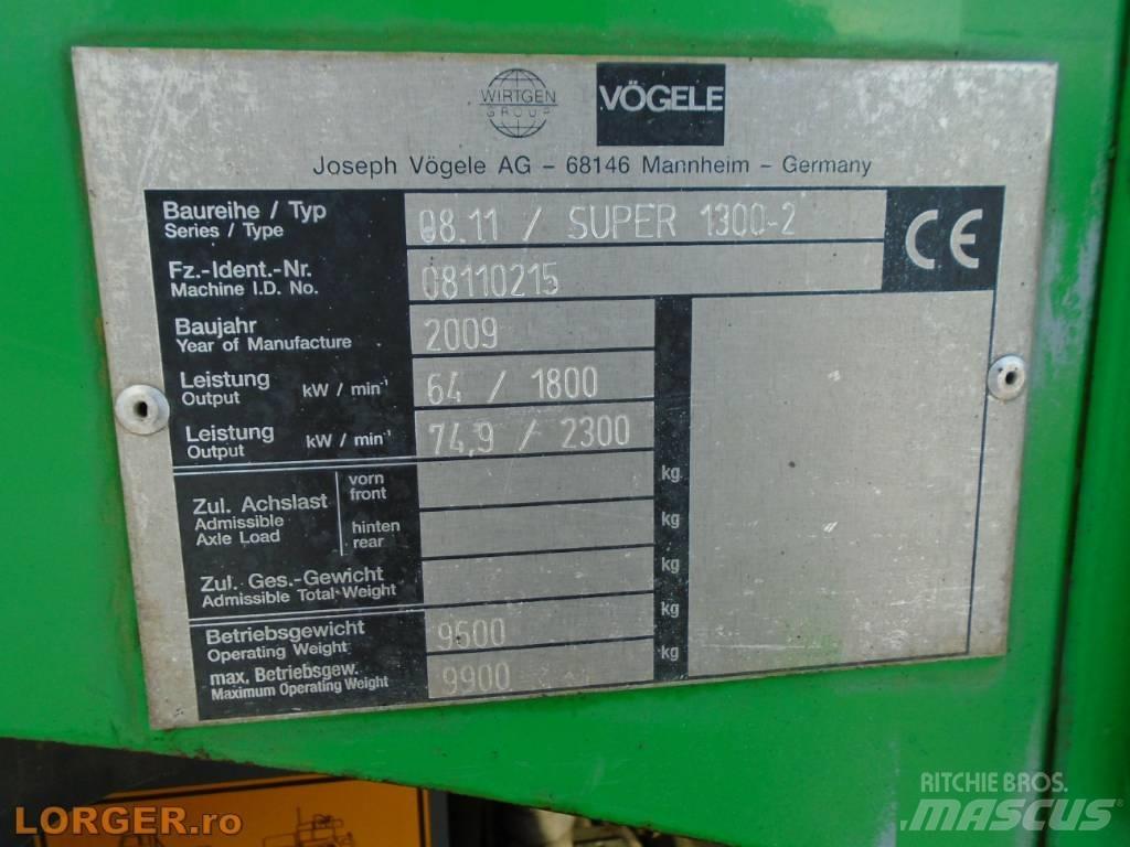 Vögele Super 1300-2 Asfalta klājēji
