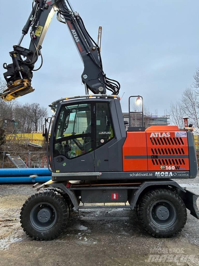 Atlas 160 W Ekskavatori uz riteņiem