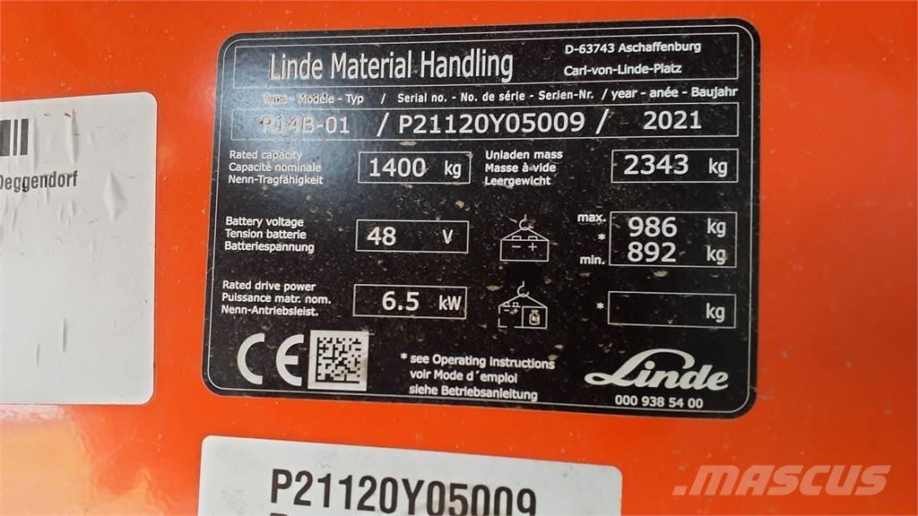 Linde R14B Lielaugstuma pārvadātājs