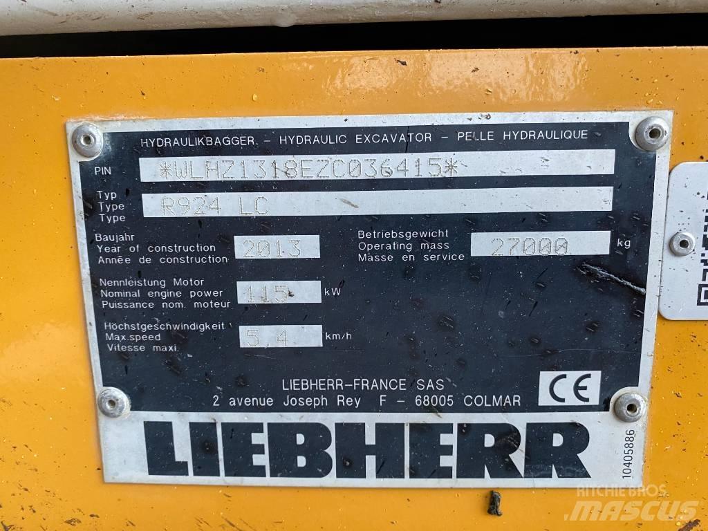 Liebherr 924 Kāpurķēžu ekskavatori
