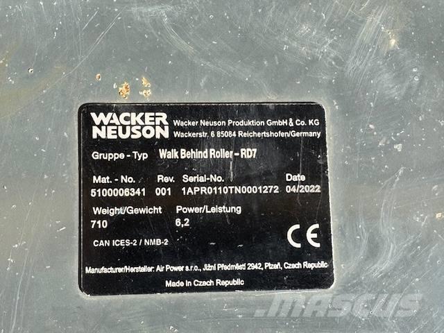 Wacker Neuson RD 7 Divvalču grunts veltņi