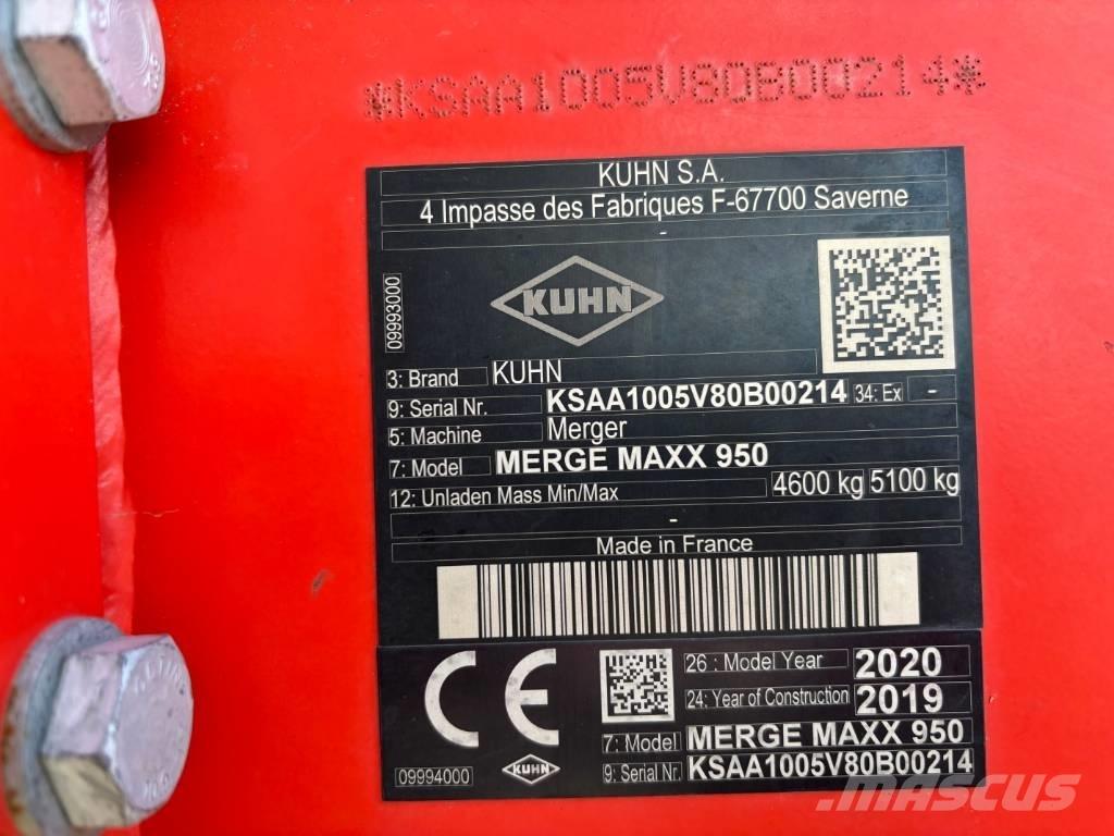 Kuhn Merge Maxx 950 Vālotāji