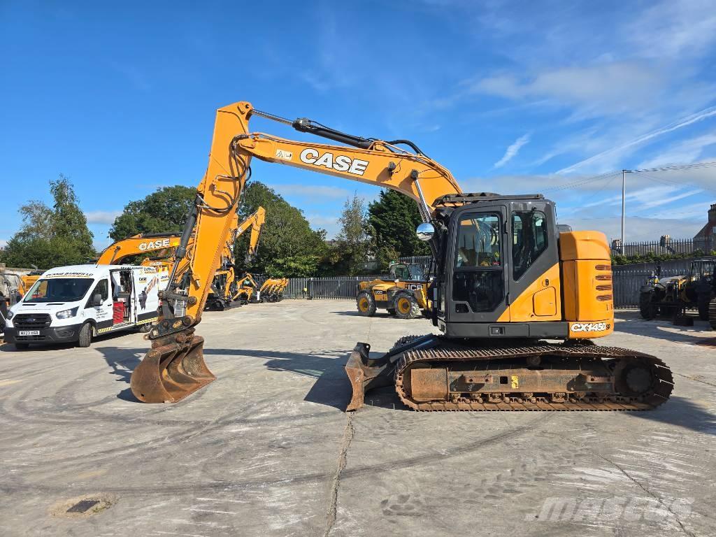 CASE CX145D (Blade) Kāpurķēžu ekskavatori