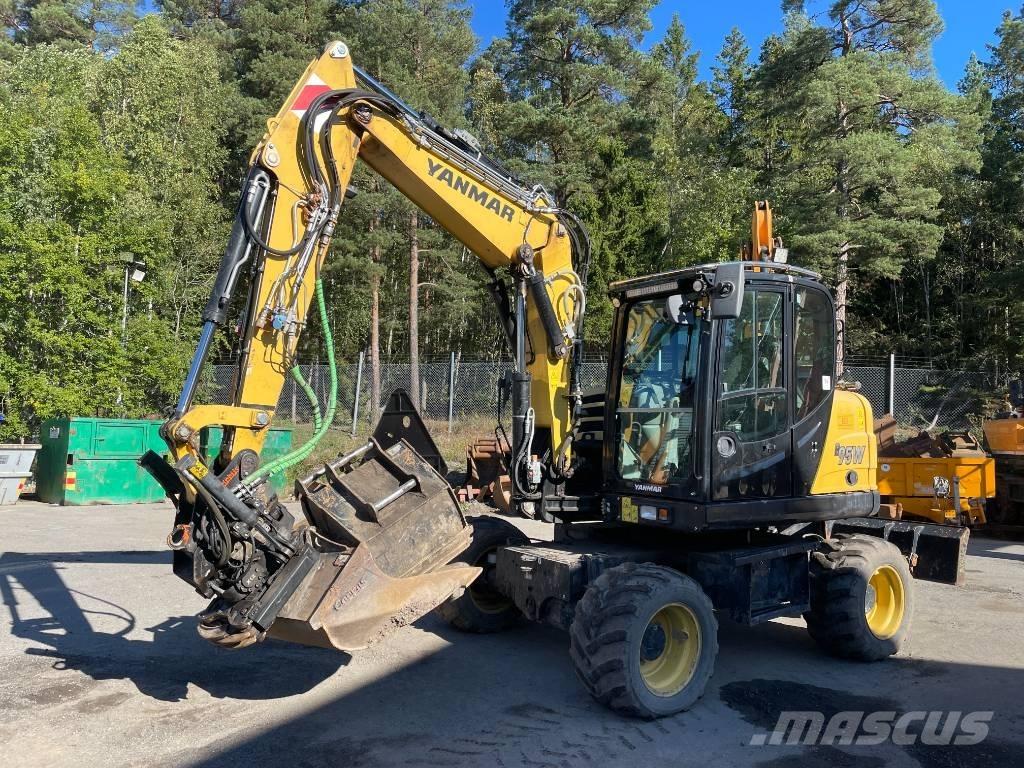 Yanmar B 95 W Ekskavatori uz riteņiem