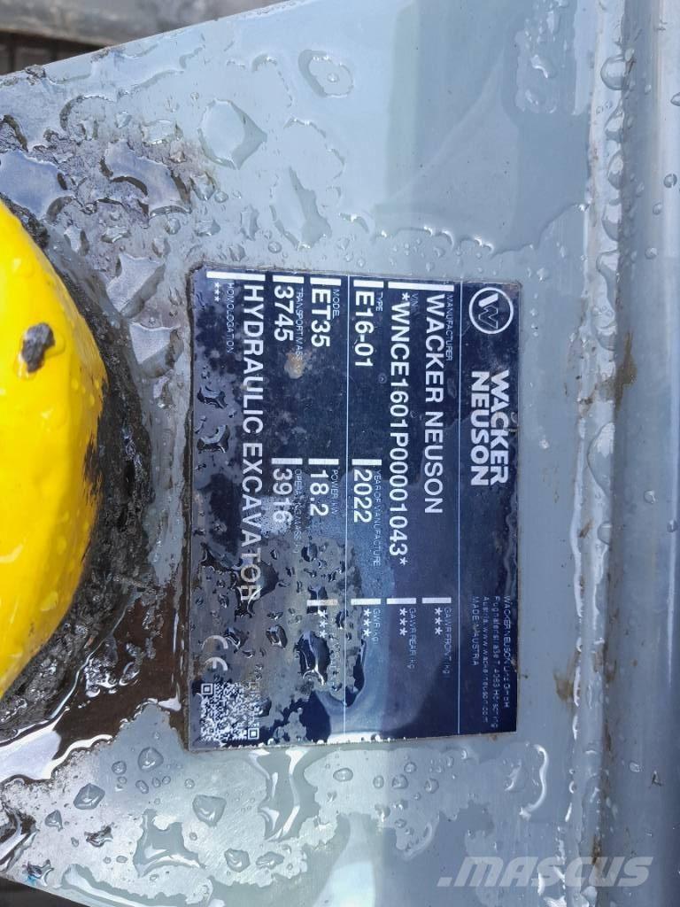 Wacker Neuson ET 35 Kāpurķēžu ekskavatori