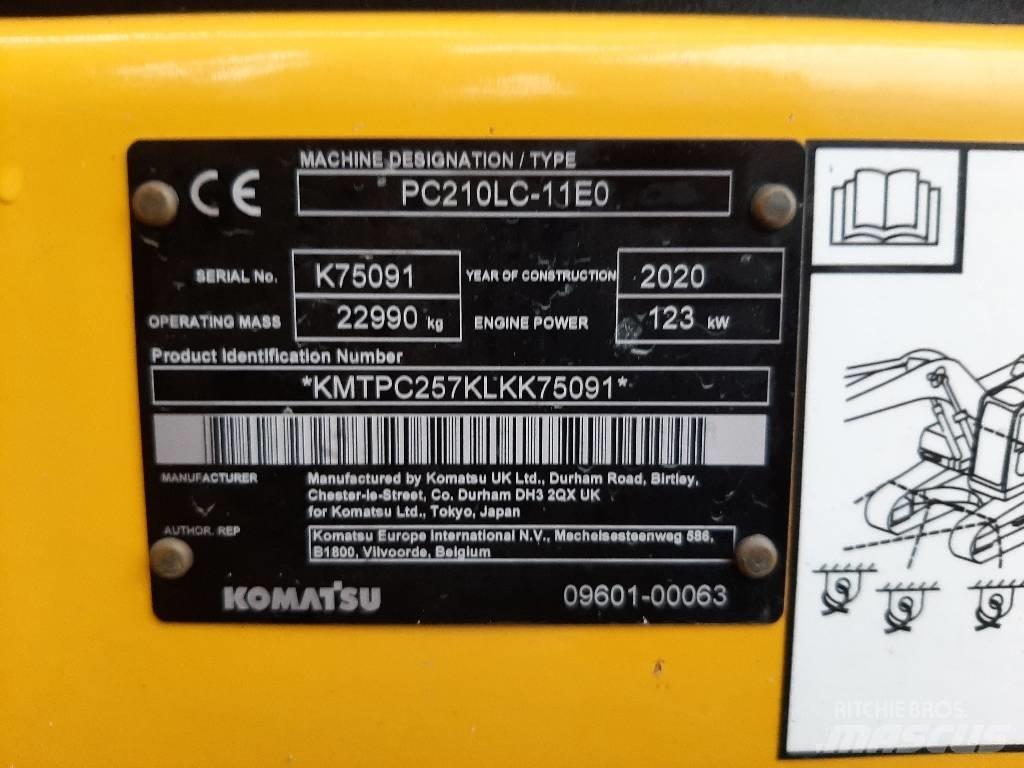 Komatsu PC 210 LC-11 Kāpurķēžu ekskavatori