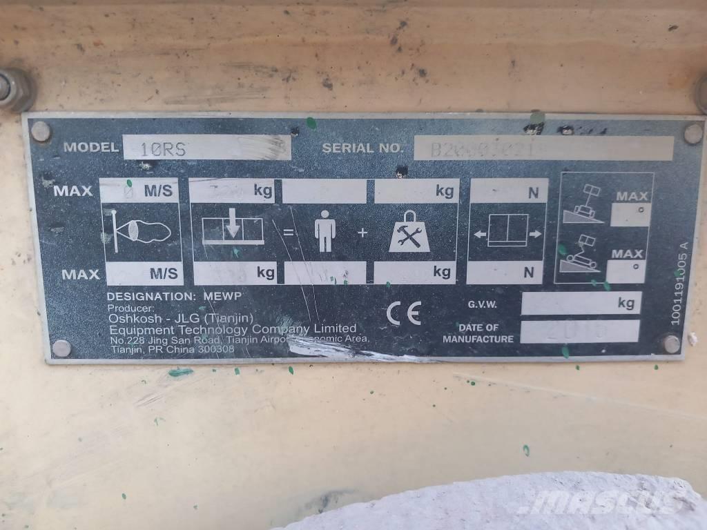 JLG 10 RS Šķerveida pacēlāji