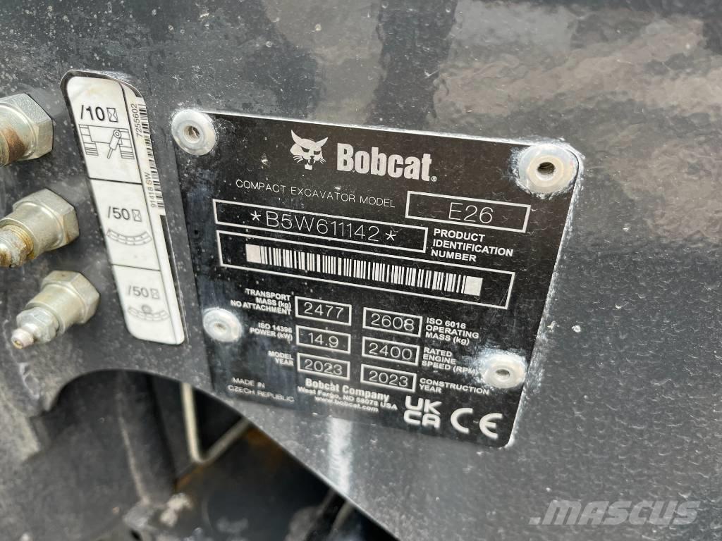 Bobcat E 26 Mini ekskavatori < 7 t