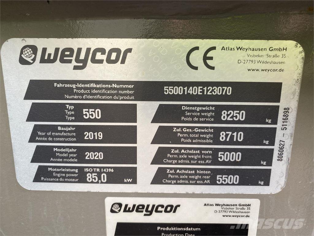 Weycor AR550 HS Multifunkcionālie iekrāvēji
