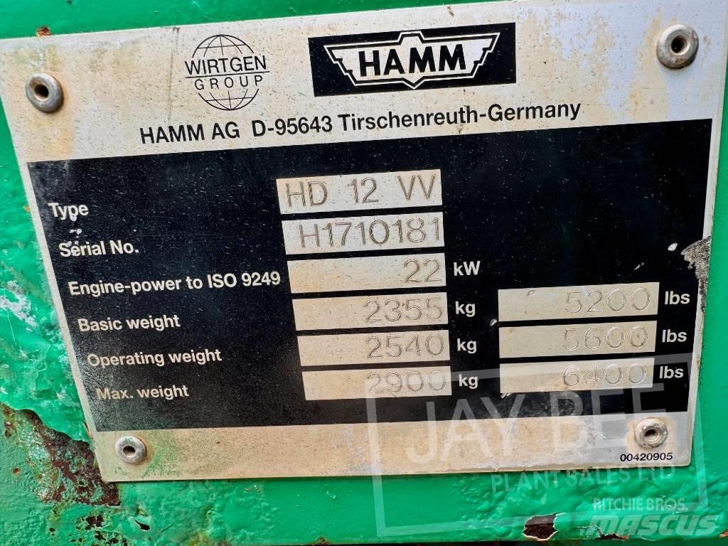 Hamm HD 12 Divvalču grunts veltņi