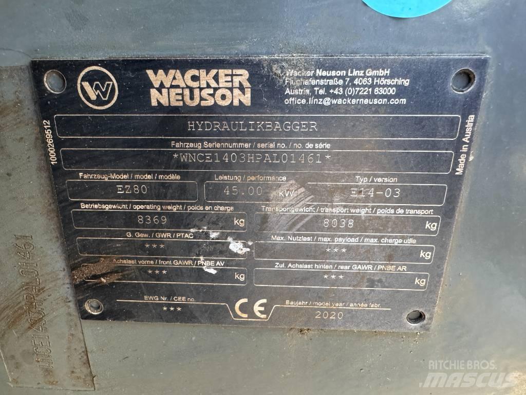 Wacker Neuson EZ80 Kāpurķēžu ekskavatori