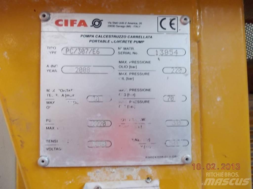 Cifa PC 307 E6 Kravas mašīna- betona sūknis