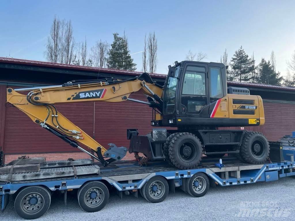 Sany SY155W Ekskavatori uz riteņiem
