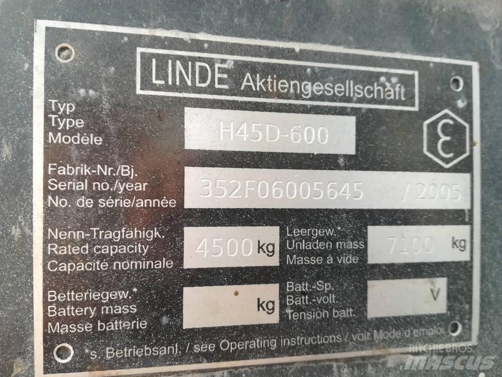 Linde H 45 D 600 Tehnika ar dīzeļa dzinēju