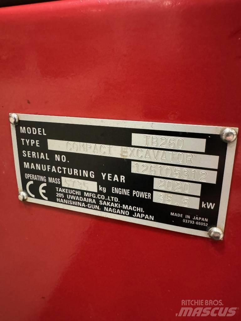 Takeuchi TB 260 Mini ekskavatori < 7 t
