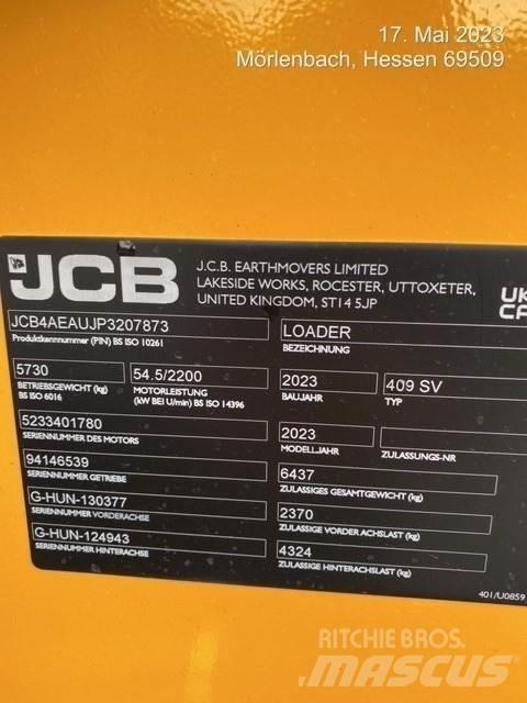 JCB 409 Iekrāvēji uz riteņiem