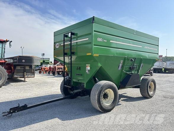 J&M 680/760 Graudu pārkraušanas piekabes