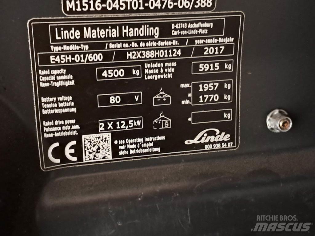 Linde E45H-01/600 Elektriskie iekrāvēji
