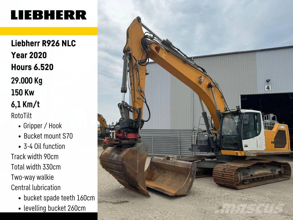 Liebherr R926 Kāpurķēžu ekskavatori
