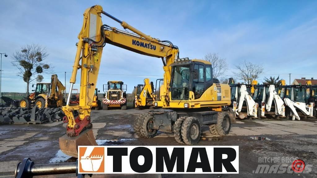 Komatsu PW 180-7 Ekskavatori uz riteņiem