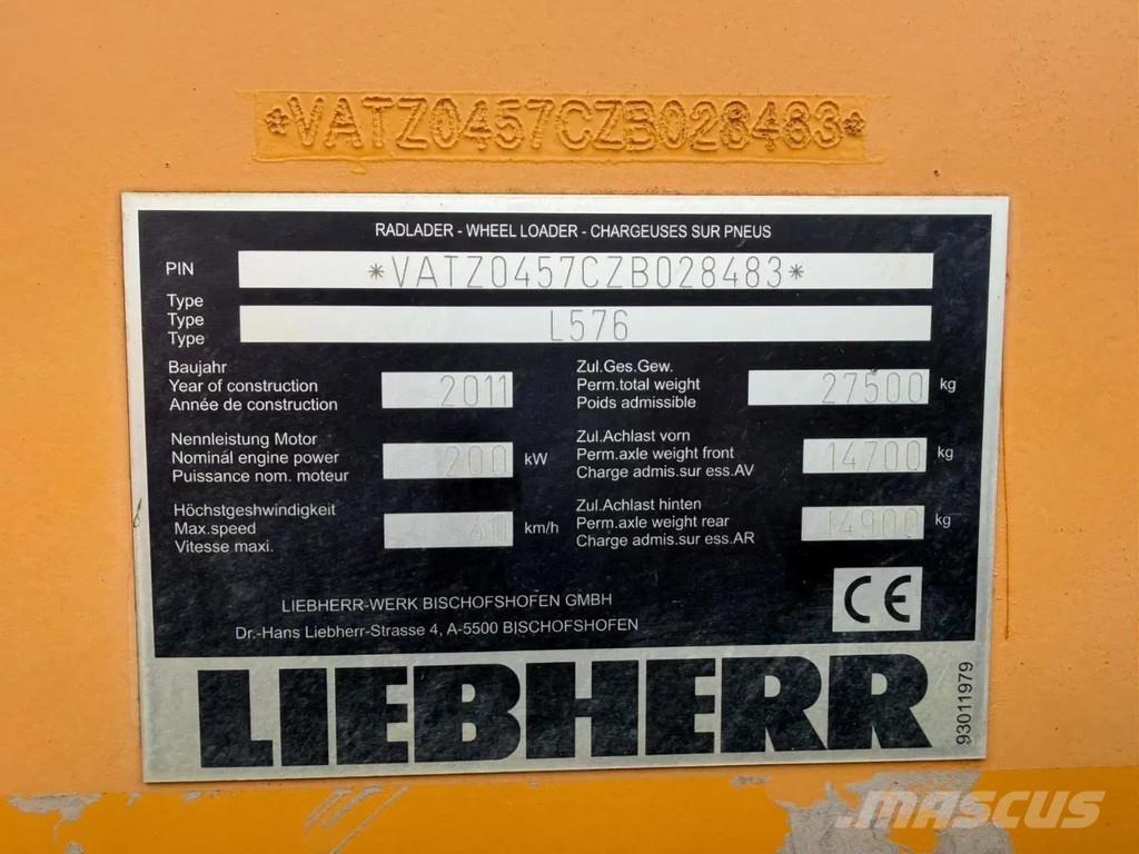 Liebherr L576 Iekrāvēji uz riteņiem