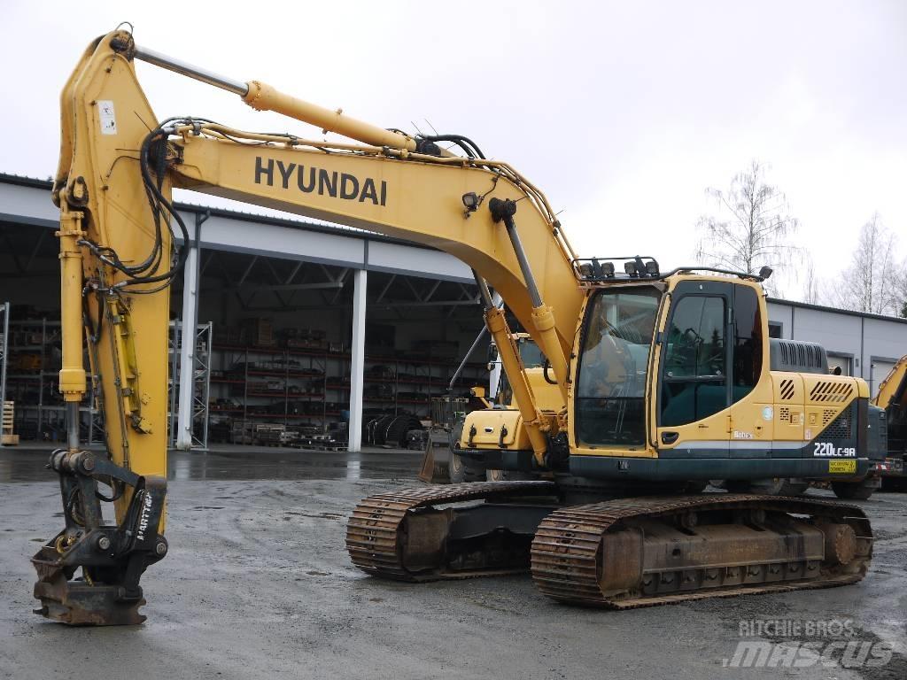 Hyundai R 220 LC-9A Kāpurķēžu ekskavatori