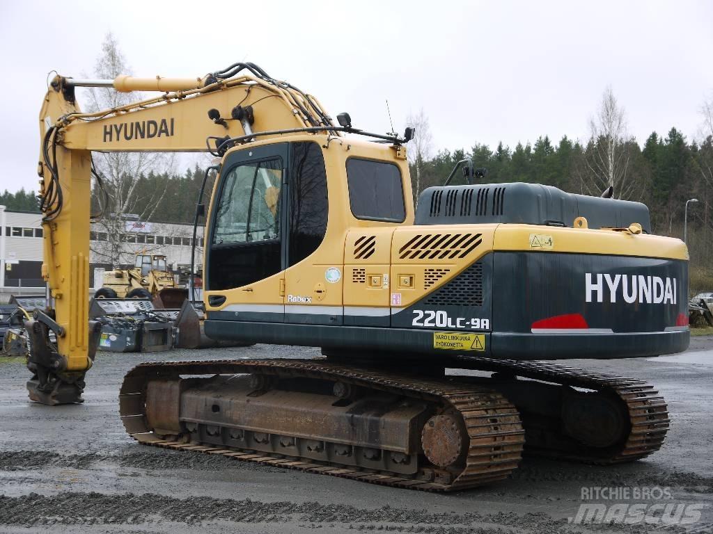 Hyundai R 220 LC-9A Kāpurķēžu ekskavatori