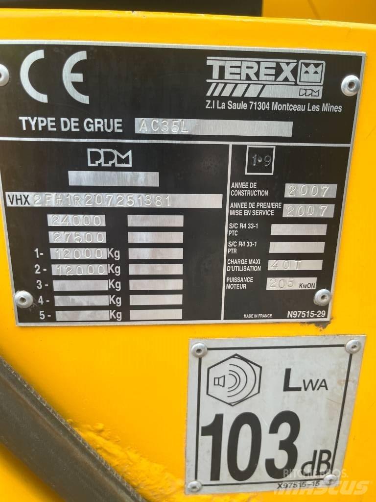 Terex Demag AC 35-L Celtņi nelīdzenām virsmām