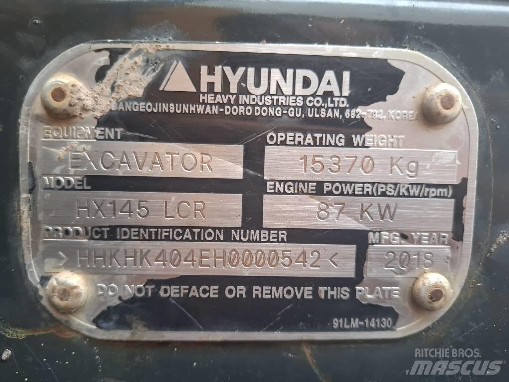 Hyundai HX 145 LCR Kāpurķēžu ekskavatori