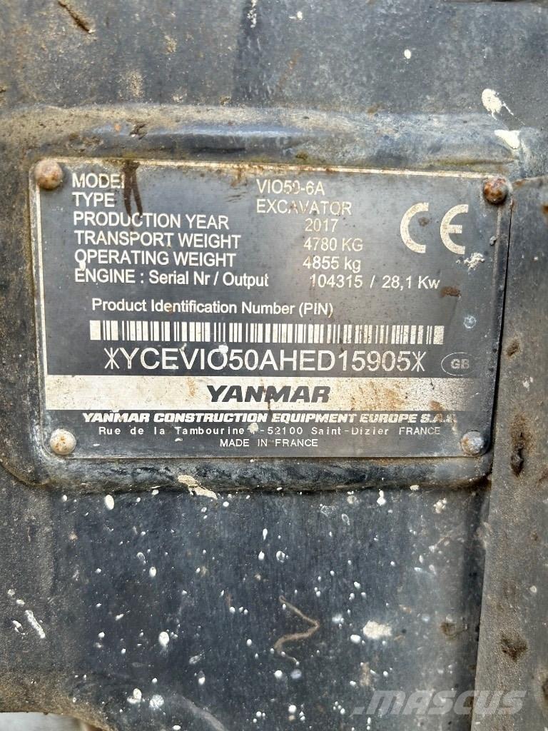 Yanmar VI050 - 6A Mini ekskavatori < 7 t