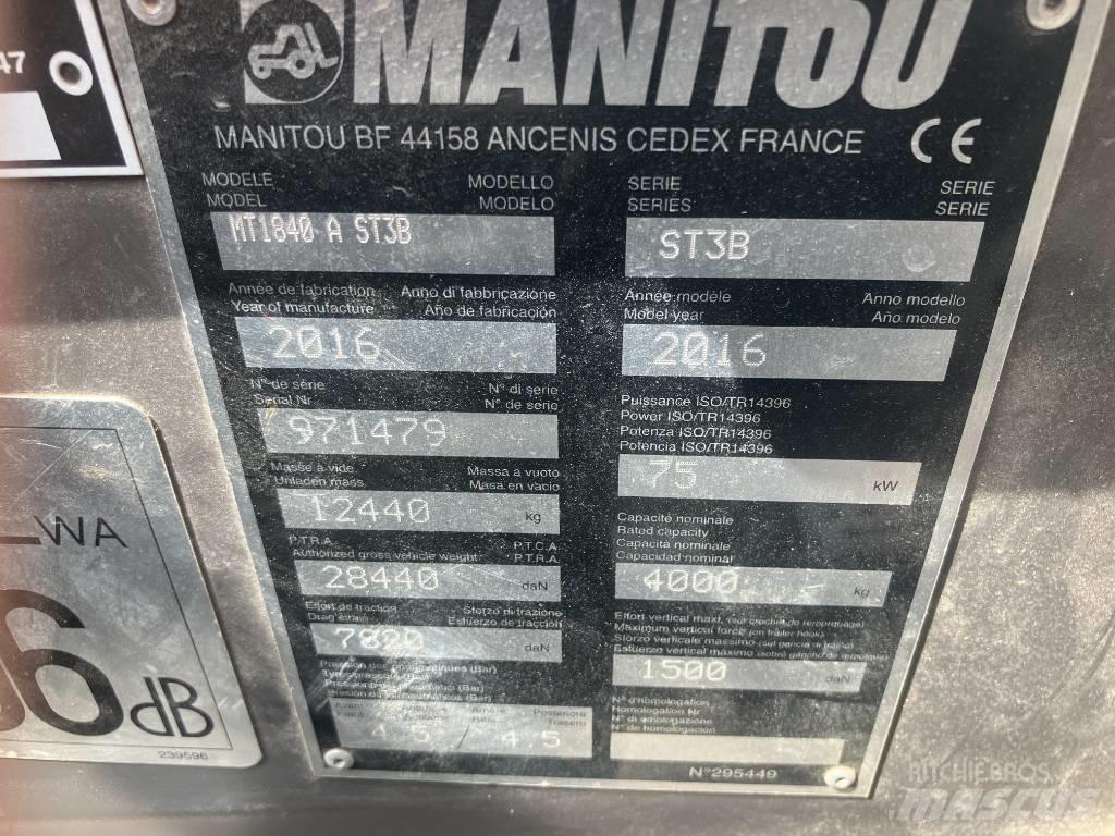 Manitou MT 1840 A Teleskopiskie manipulatori