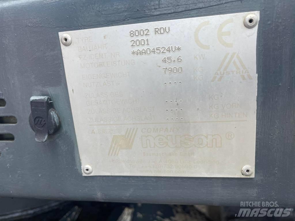 Neuson 8002 RDU Kāpurķēžu ekskavatori