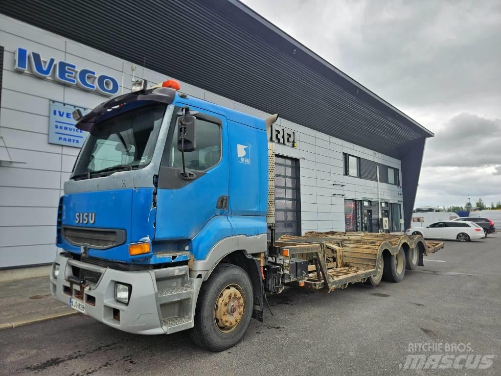 Sisu E12 8x2 Treileri meža tehnikas transportēšanai