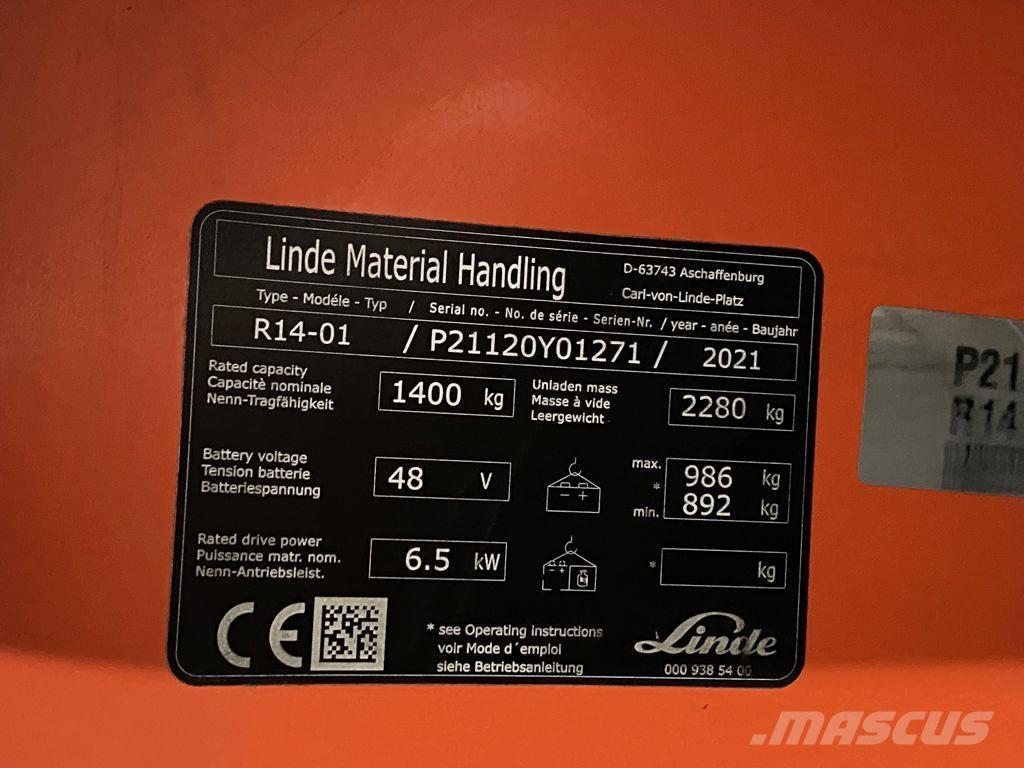 Linde R14-01 Lielaugstuma pārvadātājs
