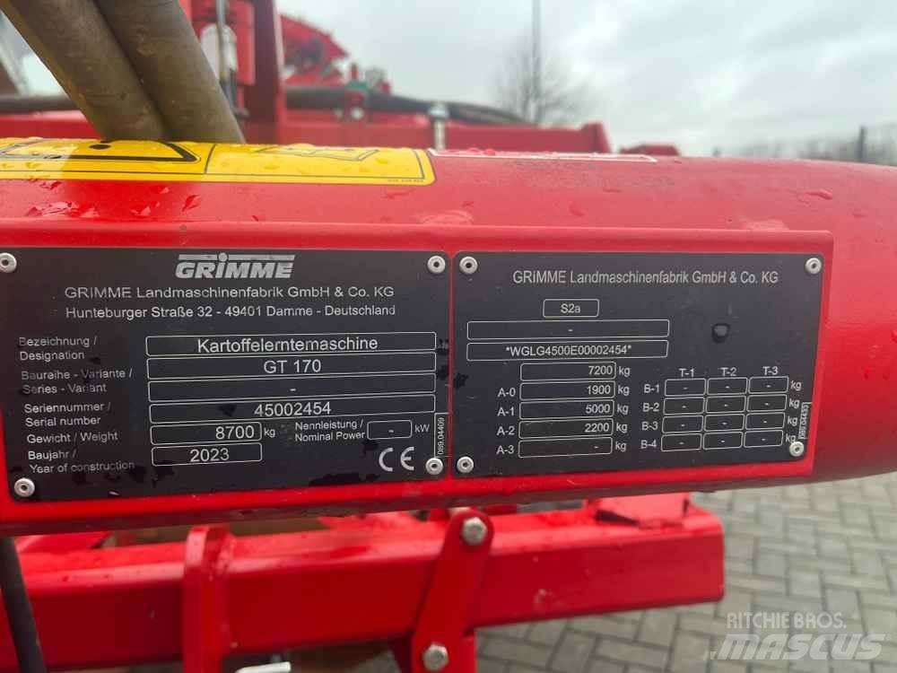 Grimme GT 170 Kartupeļu novākšanas kombaini
