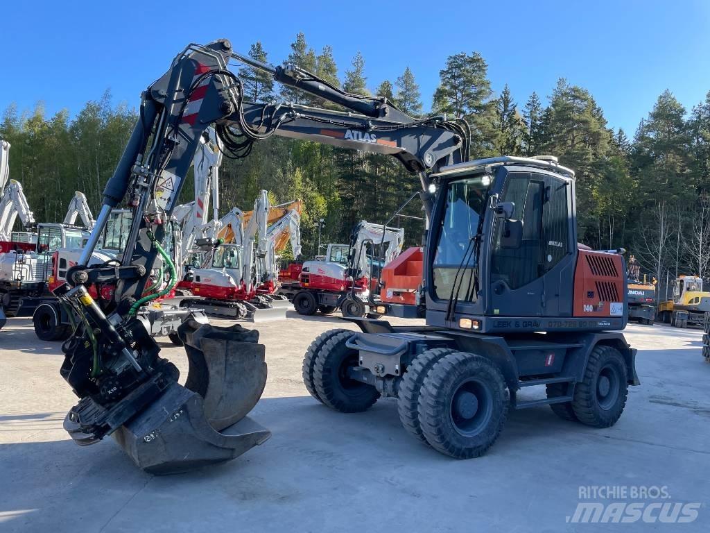 Atlas 140 W Ekskavatori uz riteņiem