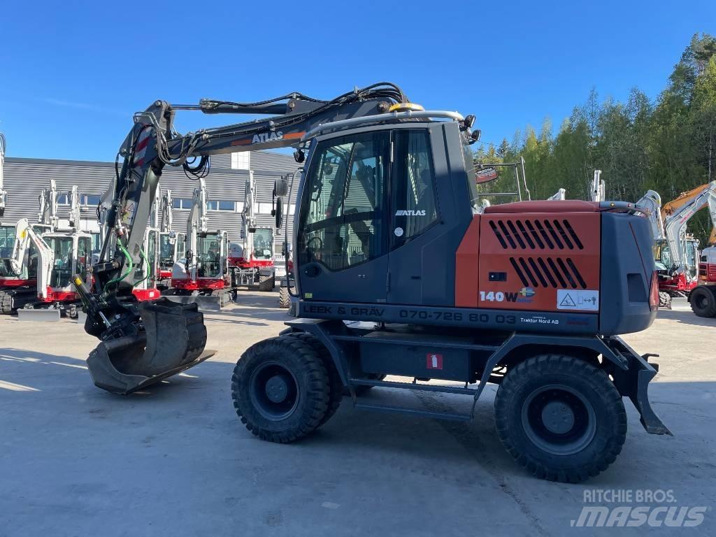 Atlas 140 W Ekskavatori uz riteņiem