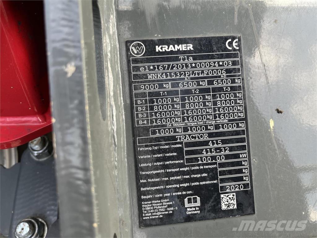 Kramer KT356 Lauksaimniecības pacēlāji